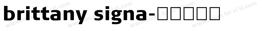 brittany signa字体转换